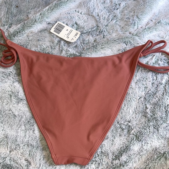 Forever 21 Mauve String Tie Bikini Bottom Size XL - NWT - Picture 2 of 8